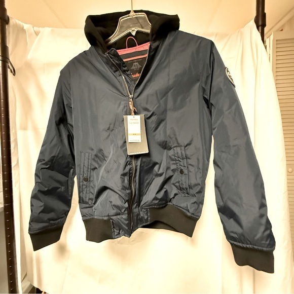 Hawke & Co Other - Hawk & Co NWT Navy Blue Hooded Jacket Sz Med Ret $150